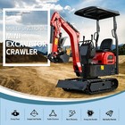 13 5hp Mini Excavator 1ton B8s Epa Engine Hydraulic Thumb Digger Free Shipping