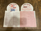 Vintage Menu Die Cut Western Covered Chuck Wagon Cowboy Minneapolis Diner 1940s