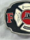 Vtg Professional Firefighter Fd Fire Dept Belt Buckle 2 5x3 Inches