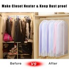 5pack Garment Dust Cover Bag Suit Storage Zipper Dress Clothes Coat Protector Us