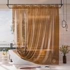 Eva Shower Curtain Liner  Clear Amber  72x72   Heavy Duty  12 Grommets