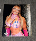 Wwe Tiffany Stratton Signed Womans Championship 8x10 Belt Photo With Jsa Coa