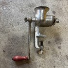 Vintage  2 Universal Hand Crank Meat Grinder 