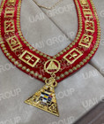 Masonic Past High Priest Chain Collar Single Row Breeding   Free Jewel