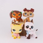 Mini Pet Shop Lps Cat Dog Toy Figure For Kid Birthday Gift Dachshund Collie Dog
