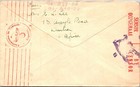 South Africa 1943 Wwii Dual Censored Airmail Cover War Prisoner Pow Camp Italy