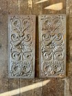 Pair Antique Victorian Cast Iron Fireplace Cheek Panels Reclaim Rd No 51595 1886