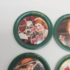 Vintage Coca-cola Metal Tin Coasters Set Of 6 Different Designs Ohio Art 1983