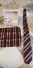 Men Wedding Tie   Pocket Square Hanky Handkerchief Cufflink Set
