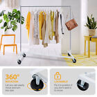 2pcs Heavy-duty Garment Rack Z-base Rolling Clothing Rack Clothes Rack W 4 Wheel
