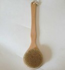Premium Natural Bristle Wooden Bath Shower Body Back Dry Skin Brush Spa Scrubber