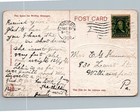 1908 A Happy New Year Good Luck Flowers Embossed Victorian Antique Postcard