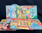Vintage Cut Paper Doll Books  10  Whitman   Merrill Organized 1950 s Ephemera