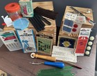 Large Lot Of Vintage Sewing Notions  28 Items  plus Snaps  Needles  Etc  