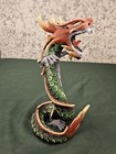 12  Wood Carved Chinese Dragon Statue Woodwork Sculpture Hand Painted Figurine
