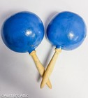 Maracas Authentic Mexican Hand Painted Wood   Gourd Musical Shakers