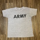 Vintage 1980s Champion U s  Army Military Gray T-shirt Medium