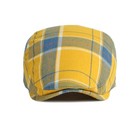 Men s Striped Plaid Newsboy Hat Cabbie Beret Ivy Flat Cap Adjustable Gatsby H   