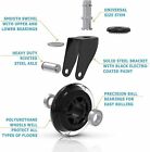 Set Of 5 Office Chair Caster Rubber Swivel Wheels Replacement Heavy Duty 3 Inch