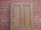 19th Century Raised Panel Walnut Door Pegged Mortised