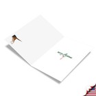 Christmas Card W  5  X 7  W  Envelope Merry Christmas Holiday Noel Animals-owls