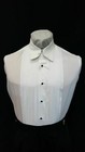 White Pleated Tuxedo Shirt Crosswick Button Collar Front Tux Nice Tuxxman Rare