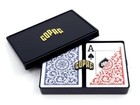 Copag 1546 100  Plastic Playing Cards - Poker Size Jumbo Index Blue red