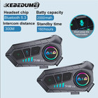 1 2pcs Motorcycle Helmet Bluetooth Intercom Headset Wireless Interphone Intercom