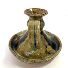 Studio Pottery Handmade Rustic Earthenware Candle Holder