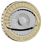 2025 Great Britain George Orwell   2 Bu Coin W  Display Card - Royal Mint - 1984