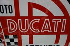 Moto Ducati Servizio Dealership Medallion Sign  Huge 30 Inches In Diameter