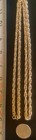 Vtg antique 34    Long Gold Tone Twist Rope Chain Necklace pocket Watch Estate