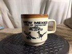 Tan brown New Mexico Land Of Enchantment Souvenir Ceramic Coffee Mug Pre-owned