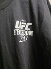 Ufc Freedom 250 Men s Black Graphic Print Crew Neck Cotton T-shirt Size 2xl