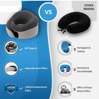 Travel Neck Pillow Chin Support Pillow Adjustable 100  Pure Memory Foam Pillow F