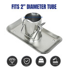Trailer Jack Foot Plate 5000lb W  Pin For A-frame Rv Boat 3-1 4    Tube Length