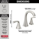 Delta Pierce 2-handle Bathroom Faucet Spotshield Stainless-certified Refurbished