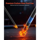 Uimoso 58-inch Carbon Fiber Pool Cue Stick  19 Oz  For Home And Bar Use