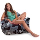 Posh Creations Structured Comfy Bean Bag Chair For Gaming Reading And Watching
