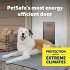 Petsafe Zpa19-16854 Extreme Weather Aluminum Dog Door 3-flap Insulated Large