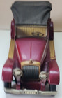 Vintage 1950 s Burgandy Convertible Friction Tin Litho Car Made Japan 10  Long