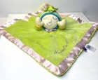 Sweet Pea Manhattan Toy Plush Security Blanket Lovey 11  Green Pink Baby Doll