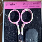 Gingher Designer Series Jamie No 4 Embroidery Scissors 4  Straight Tip