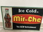 Mit-che Soda Original Embossed Tin Sign Rare Original