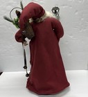 Vintage 24    Old World Santa Claus Standing Figure Robe Gifts Woodland Outdoor