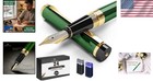 Refillable Fountain Pen - Emerald Green With 24 Ink Cartridges Included
