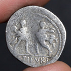 Sabinus Denarius Ancient Roman Republic Silver Coin 89bc Titurius Abduction