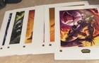 Lot Of World Of Warcraft Tcg Horde Art Card Set Le     2 Dvd Open Box