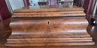 Antique Victorian Era Wood Vanity Sewing Box Mirror C1900 15 5 X 11 5x 6 5 Inlay