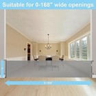 168 Inch Retractable Baby Gates Extra Wide Baby Gate Retractable Baby Gate